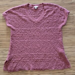 J Jill Women's Pink Knit Top